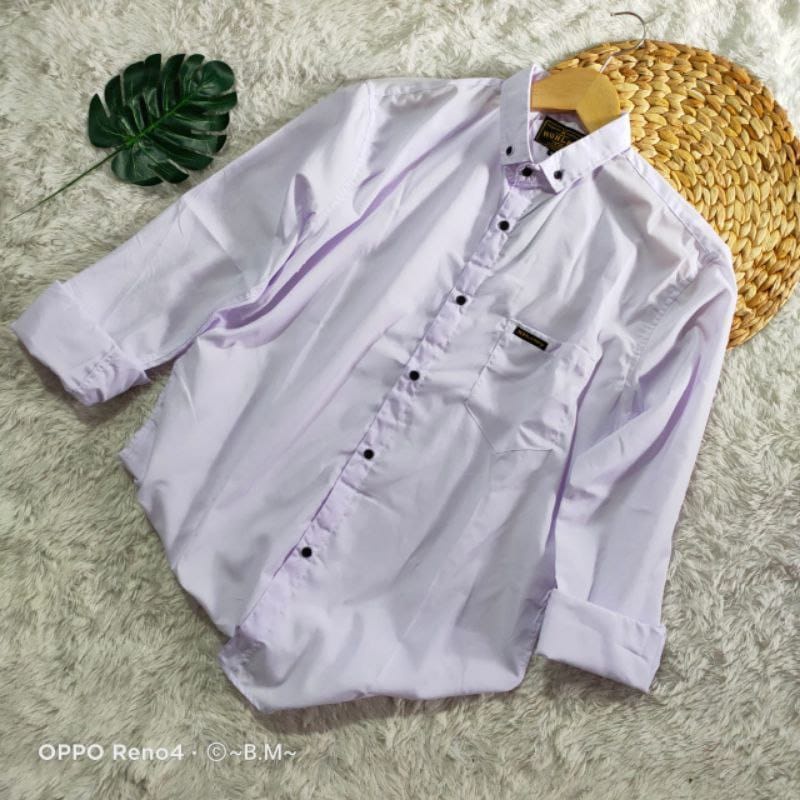 KEMEJA PRIA MENS POLOSAN LENGAN PANJANG COOLMAN PAKIAN PRIA SIMPLE CASUAL PAKAIAN DINAS PNS KERJA 1