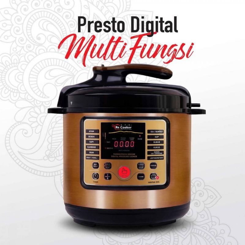 PROMO ONGKIR 1 Kg RB Cooker Presto Digital Multi Fungsi