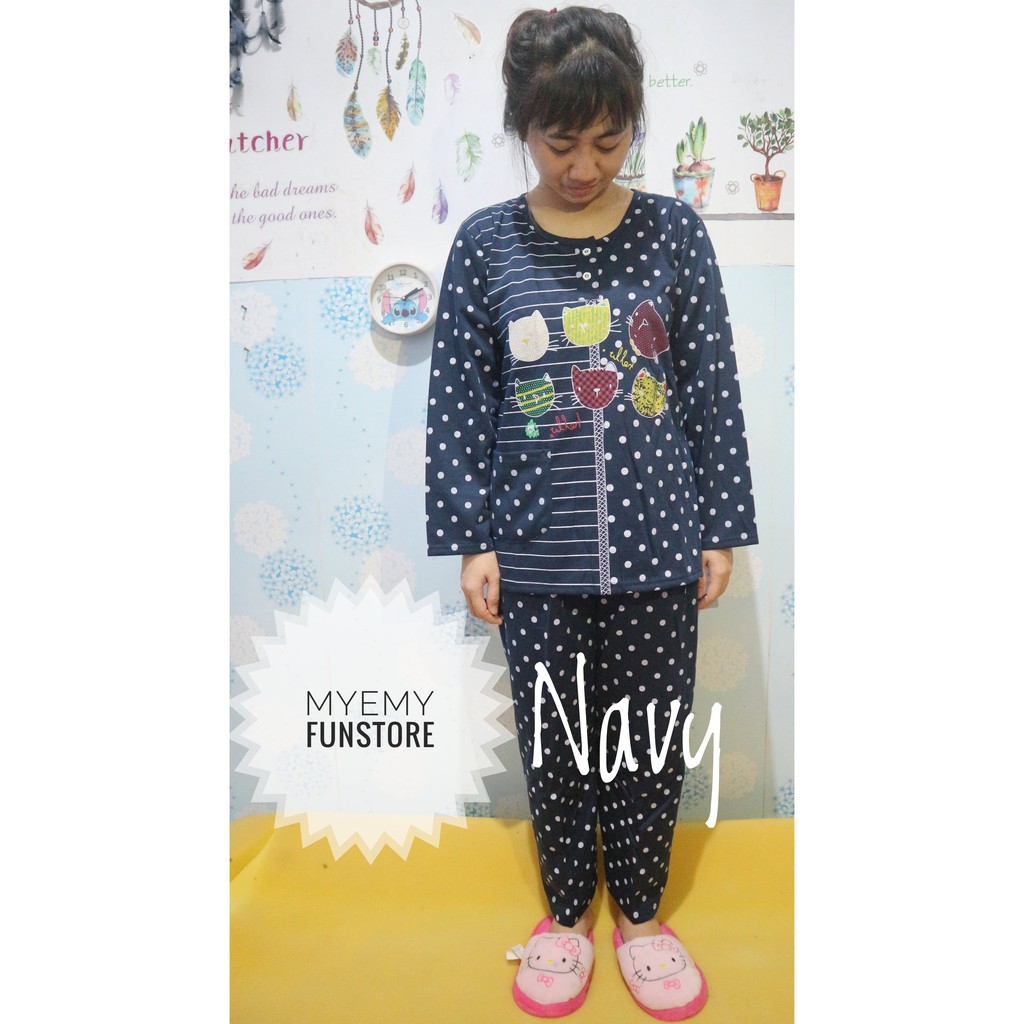 Baju Tidur / Baby Doll / Piyama Lengan Panjang