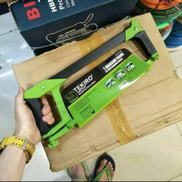 Tekiro gergaji besi satu set 12 Inch/ gagang gergaji besi + mata gergaji 12&quot;