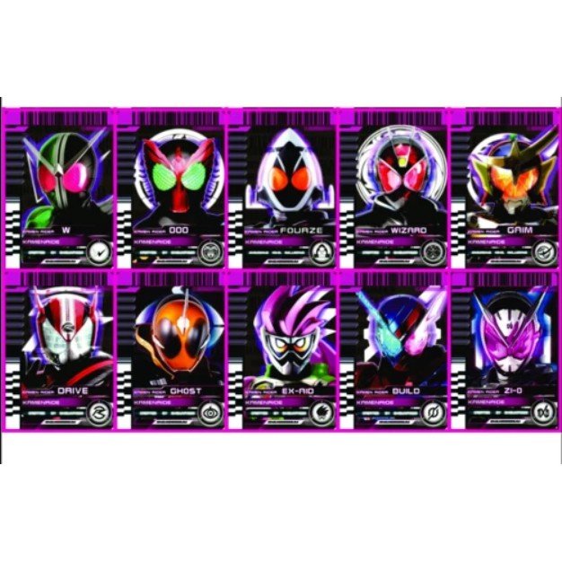 10 Custom Card DX Kamen Rider Decade Diend Decadriver DecadeDriver Driver Double W OOO Fourze Wizard