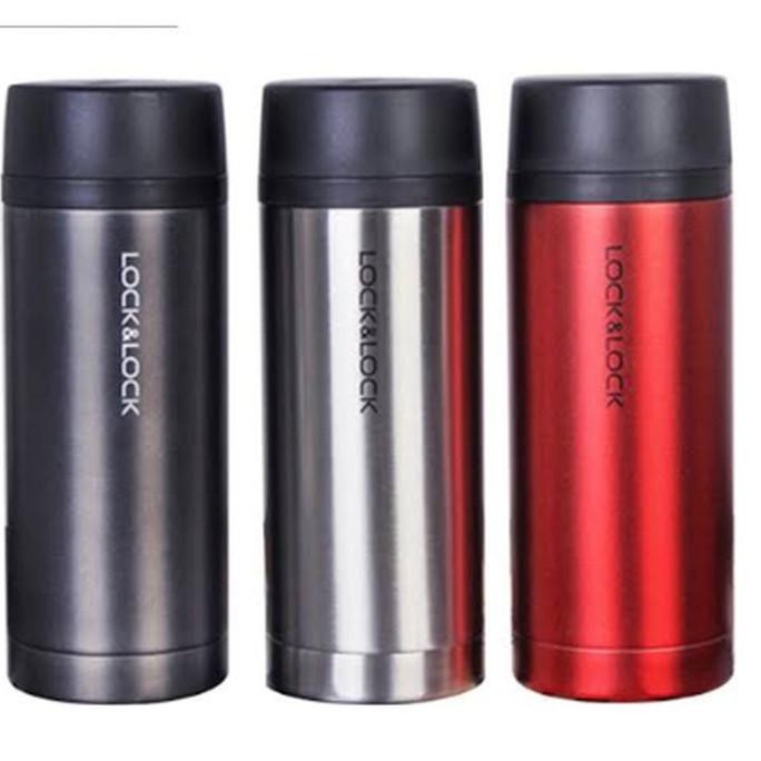 LOCK N LOCK COMPACT TUMBLER 250ML BLACK BOTOL MINUM TERMOS LHC4133 M HITAM