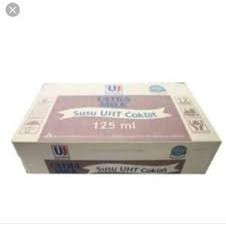 

125ml Cokelat / Strawberry UHT Ultra Milk Perkarton Isi 40