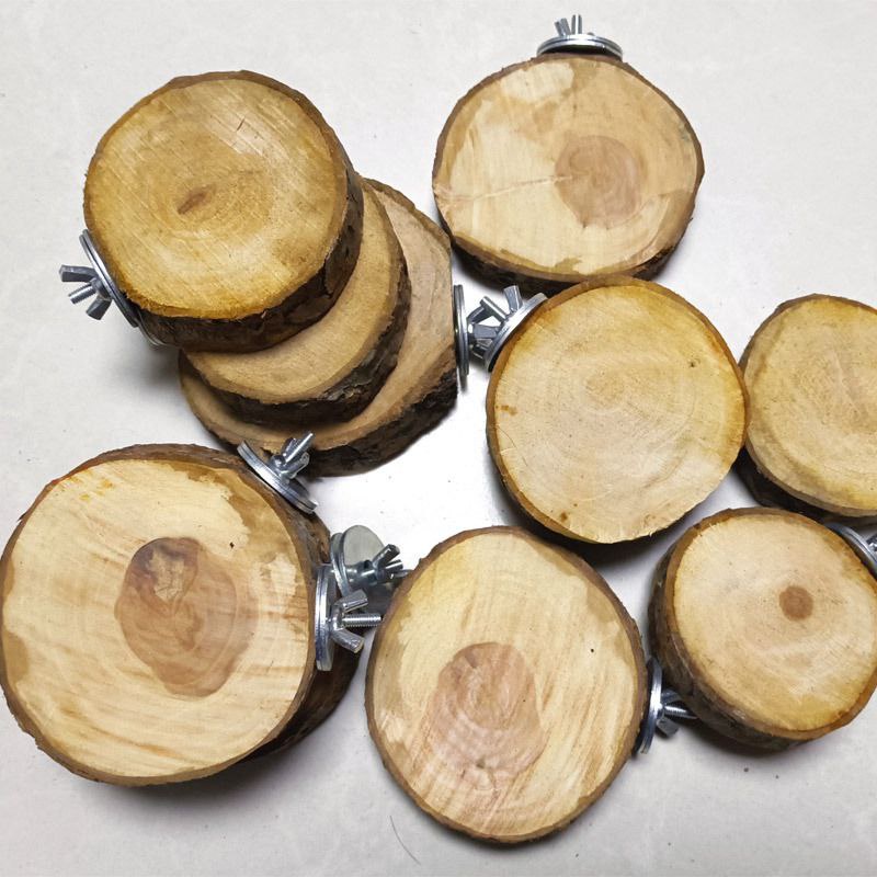 Wooden Coaster Wood Slice Potongan Kayu Decor Alas Burung Hamster FEFARM