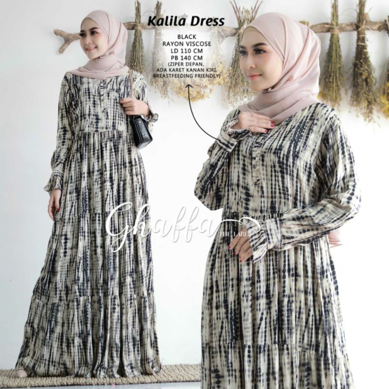 GAMIS WANITA VISCOSE / DRESS VISCOSE / KALILA DRESS