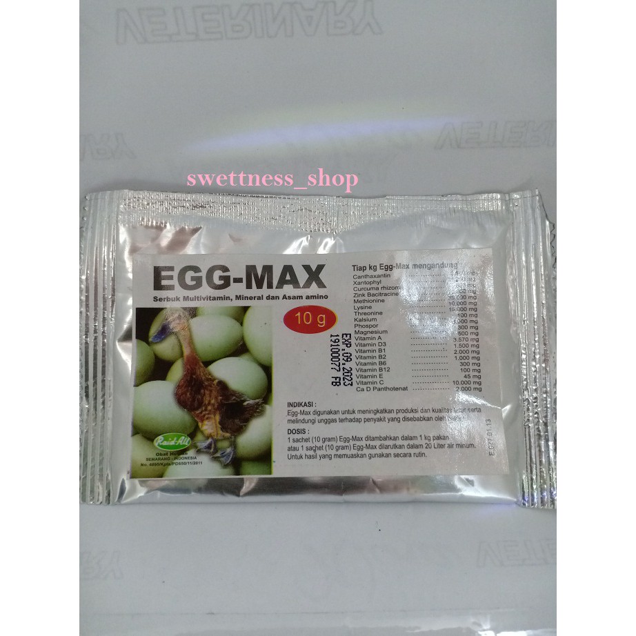 Vitamin Bebek Petelur EGG MAX BEBEK 10 gram