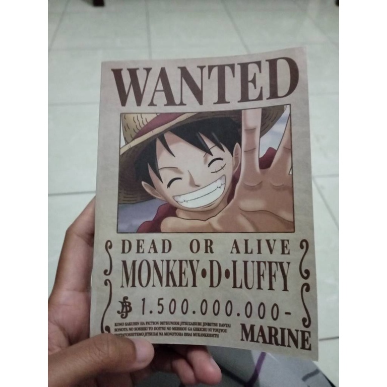 

Buku Catatan Saku One Piece Bounty /Pocket Note Monkey D. Luffy/Ukuran A6/Buku Catatan Unik