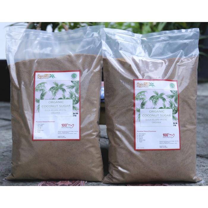 

r0eree Gula Kelapa Organik 3 Kg Twin Pack - Organic Coconut Sugar 3 Kg 2 Pack Ds20X11