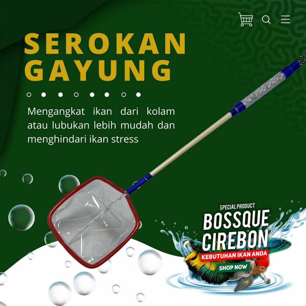 Serokan Gayung Melamin Variasi Handle 7cm Seser Saringan Sauk Ikan Cupang Jentik Kutu Air Artemia