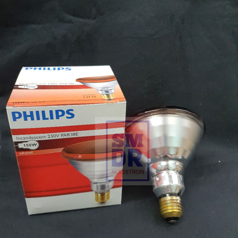 bohlam lamlpu infraphil philip 150 watt light bulb inframerah fisioterapi