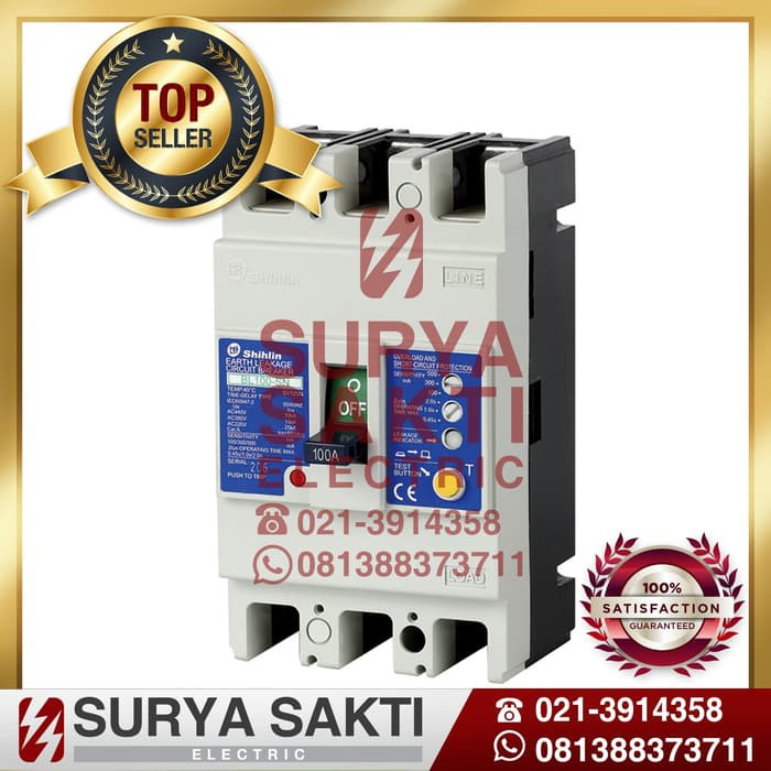 ELCB SHIHLIN BL100-SN / 3Pole ELCB