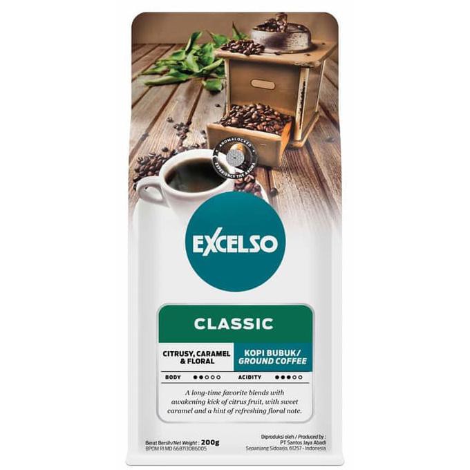 

Apoj89Otq Excelso Classic Coffee 200 Gram - Ground / Bubuk