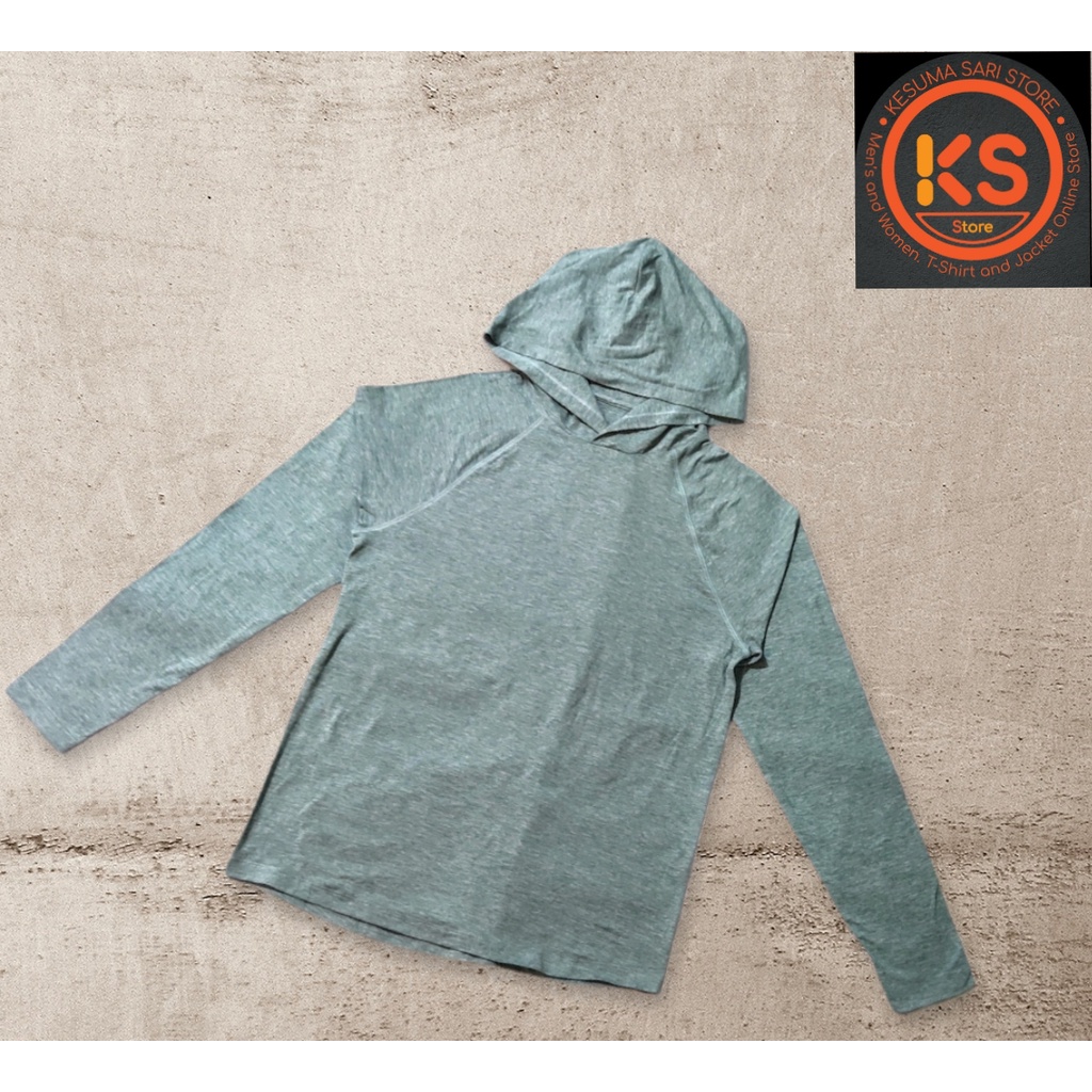 Kaos Hoodie Lengan Panjang J. CREW DEEP MINT