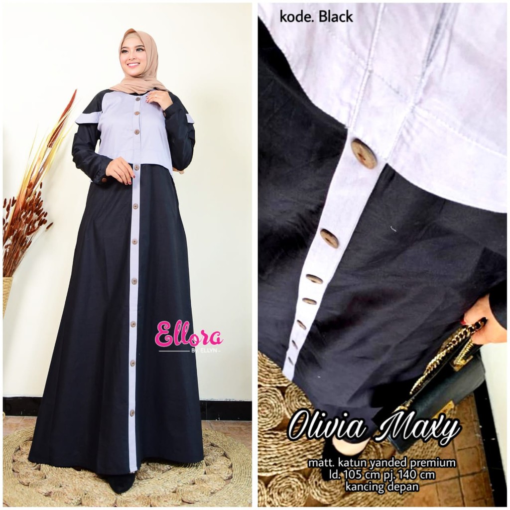 OLIVIA MAXY Dress Muslim Gamis [ ELLORA ]