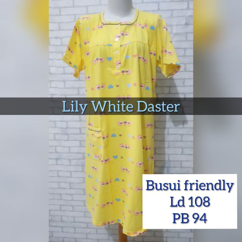 babydoll daster lily white