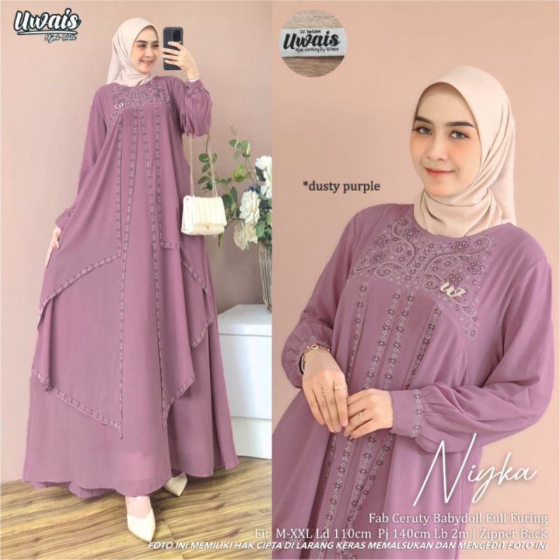 NIYKA DRESS // PAVELA SET GAMIS DRESS ORIGINAL UWAIS GAMIS DRESS MAXY FASHION WANITA MUSLIM TERBARU