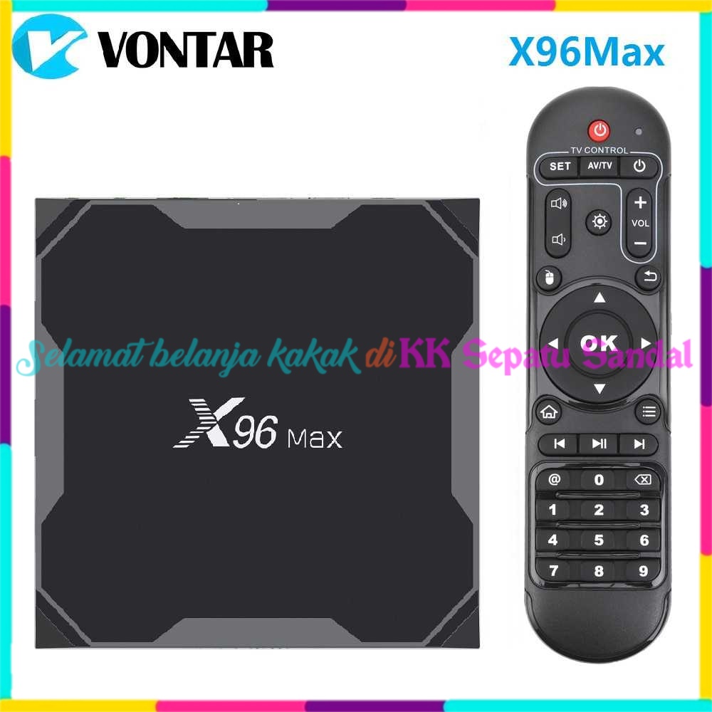 ◔‿◔ Vontar Mini Smart TV Android TV TABUNG Set Top Box STB 4K 2GB 16GB - X96 Max TV Android