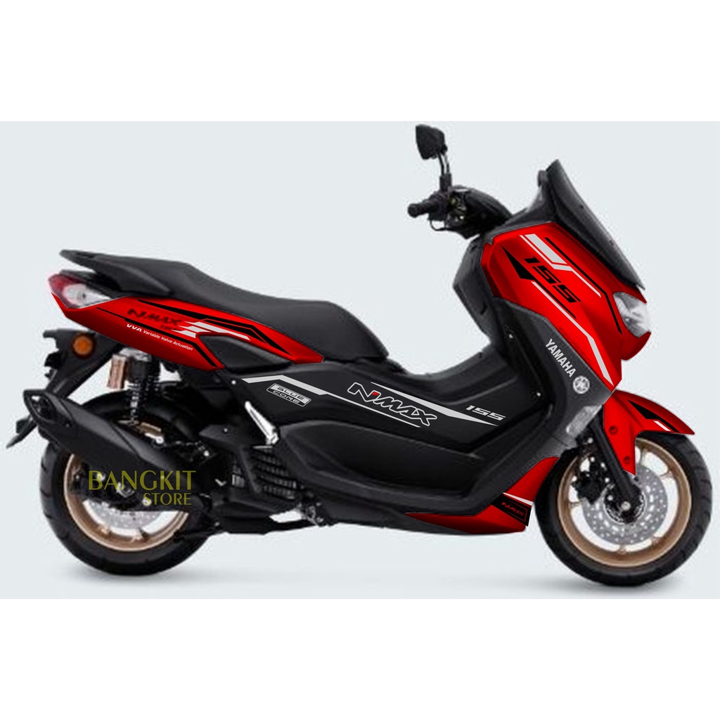 CUTTING STICKER cuting stiker all new NMAX 2021 2022 kode 09 motor merah