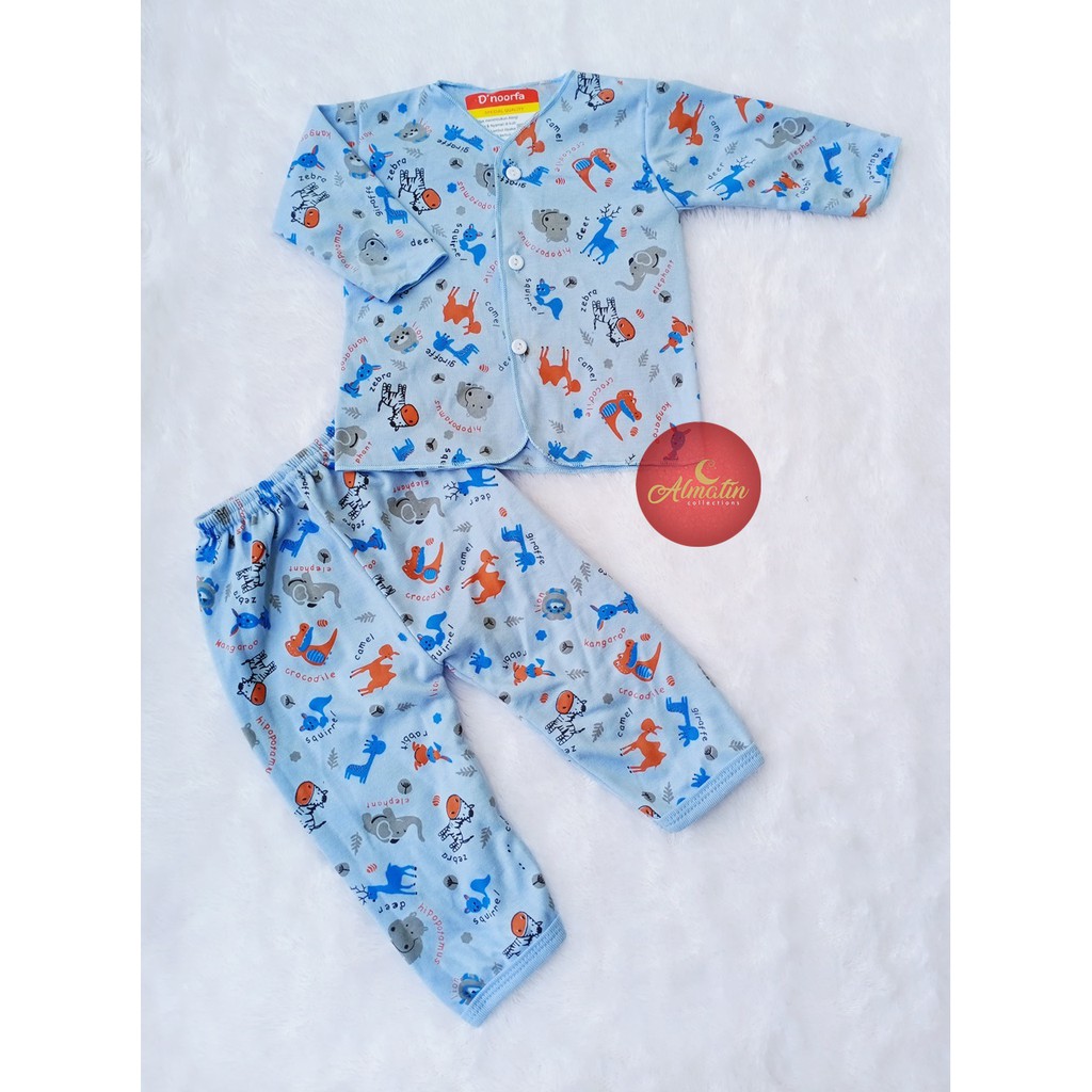 3 SET Setelan Baju Bayi Panjang+Celana Panjang Motif Animal/baju anak laki-laki/perempuan