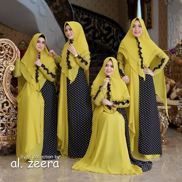 RESTOK SUPER BEST SELLER POLKADOT SYAR'I ORI AL ZEERA