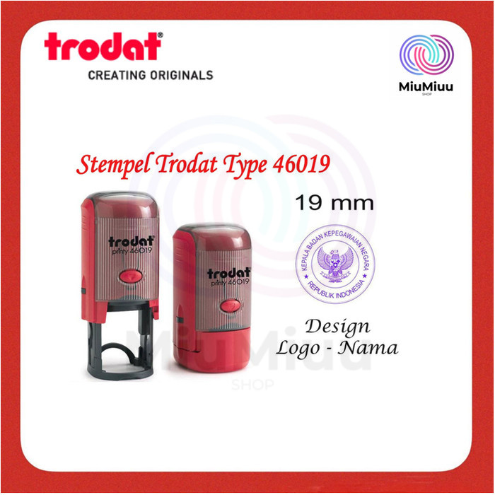 

STEMPEL LOGO NAMA DESIGN WARNA FREE TRODAT 46019 19 MM