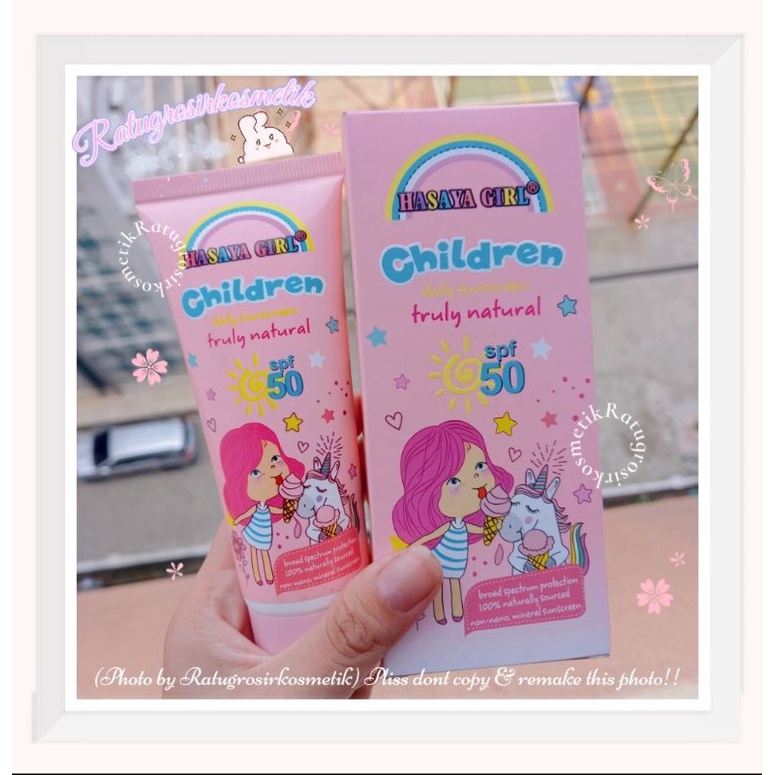 [ECER] SUNSCREEN / SUNBLOCK HASAYA GIRL CHILDREN SPF50 NO.JH3751