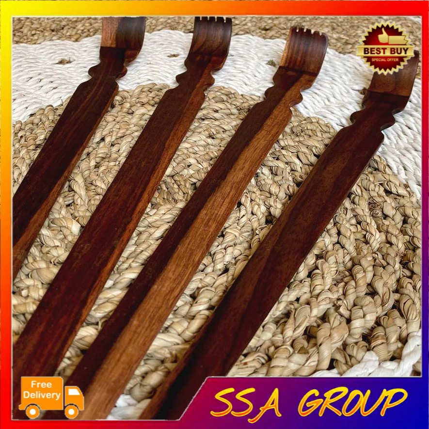 Alat Garuk Garukan Punggung Kayu Penggaruk Punggung Bahan Kayu Hitam