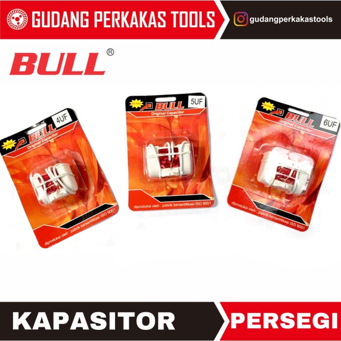 SBO Kapasitor kotak kabel 14 MFD BULL untuk pompa air dan elektronik BURUAN