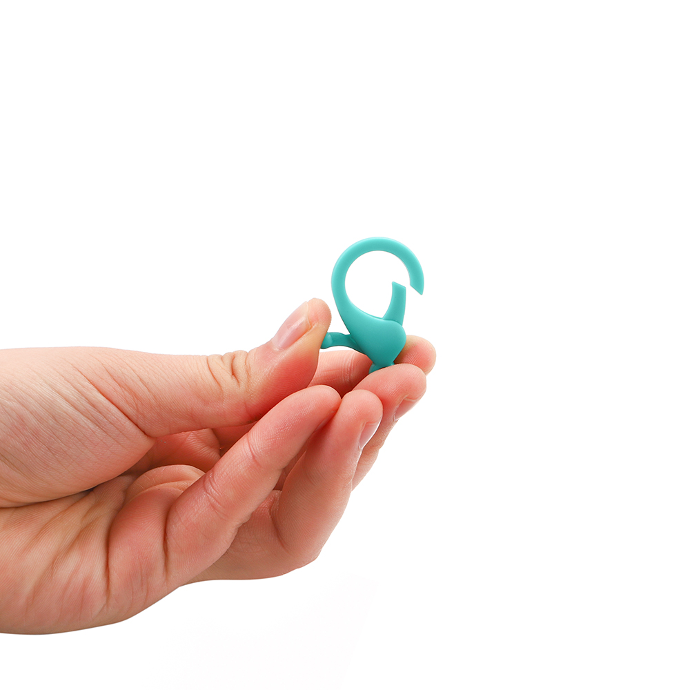 Ready Stock 50Pcs/lot 25mm  Colorful Plastic Key Chain Ring Metal Lobster Clasp Hooks Clips Connectors For DIY Jewelry Making Supplies Accessories