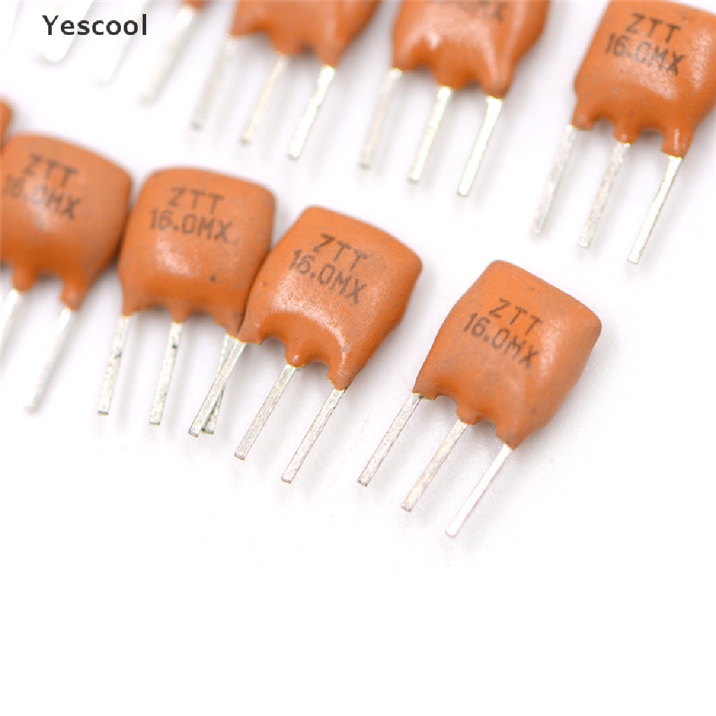 10pcs Resonator Keramik 3 Pin 16.0MHz