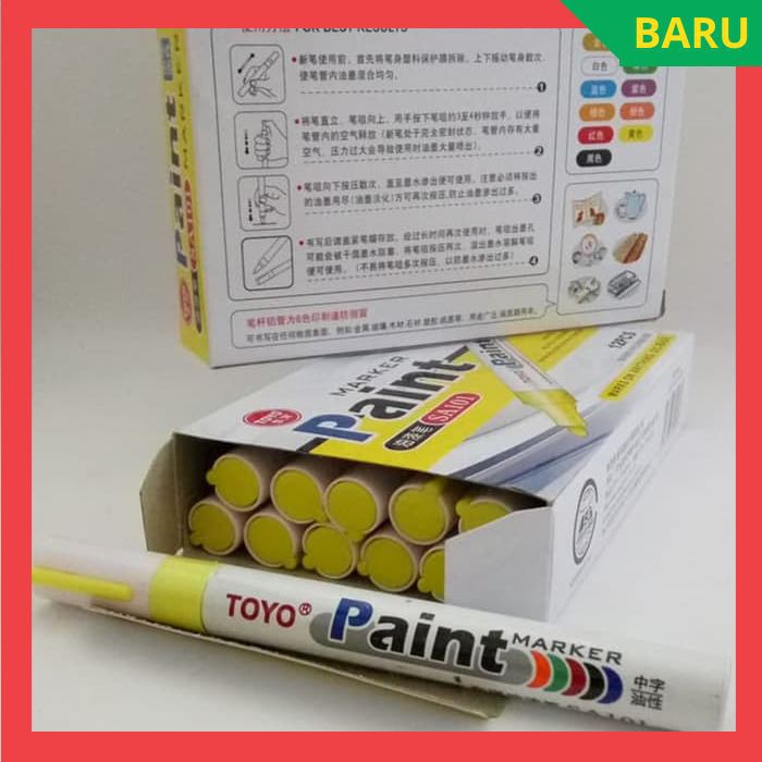 

Spidol Ban TOYO KUNING - Paint Marker Toyo Kualitas Terbaik