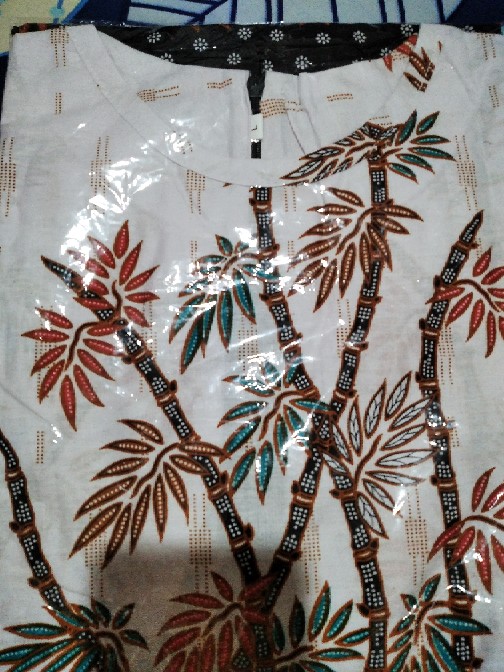 Tey-17 Batik Wanita Asj Sa Hrb026 Kenongo Kemeja Tosca Pendek