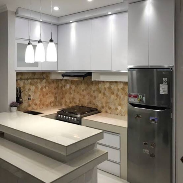 Kitchen set lemari dapur minimalis hpl