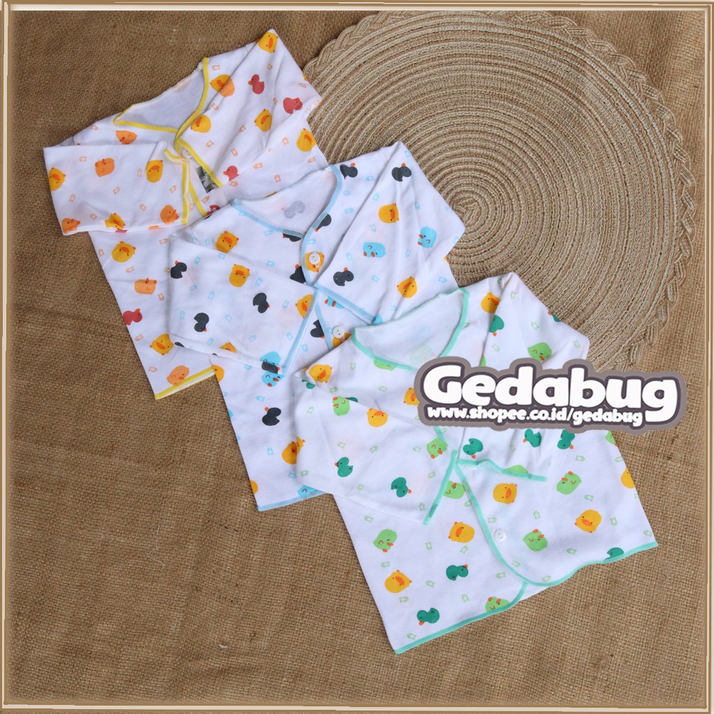 3pcs - Baju Shankusen Panjang | Baju New Born Bayi Motif Pino Piko