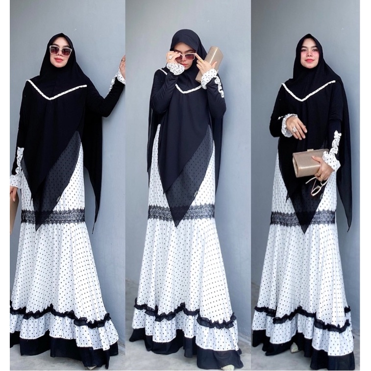 READY BUSANA GAMIS SHIREEN POLKA By Aldisa