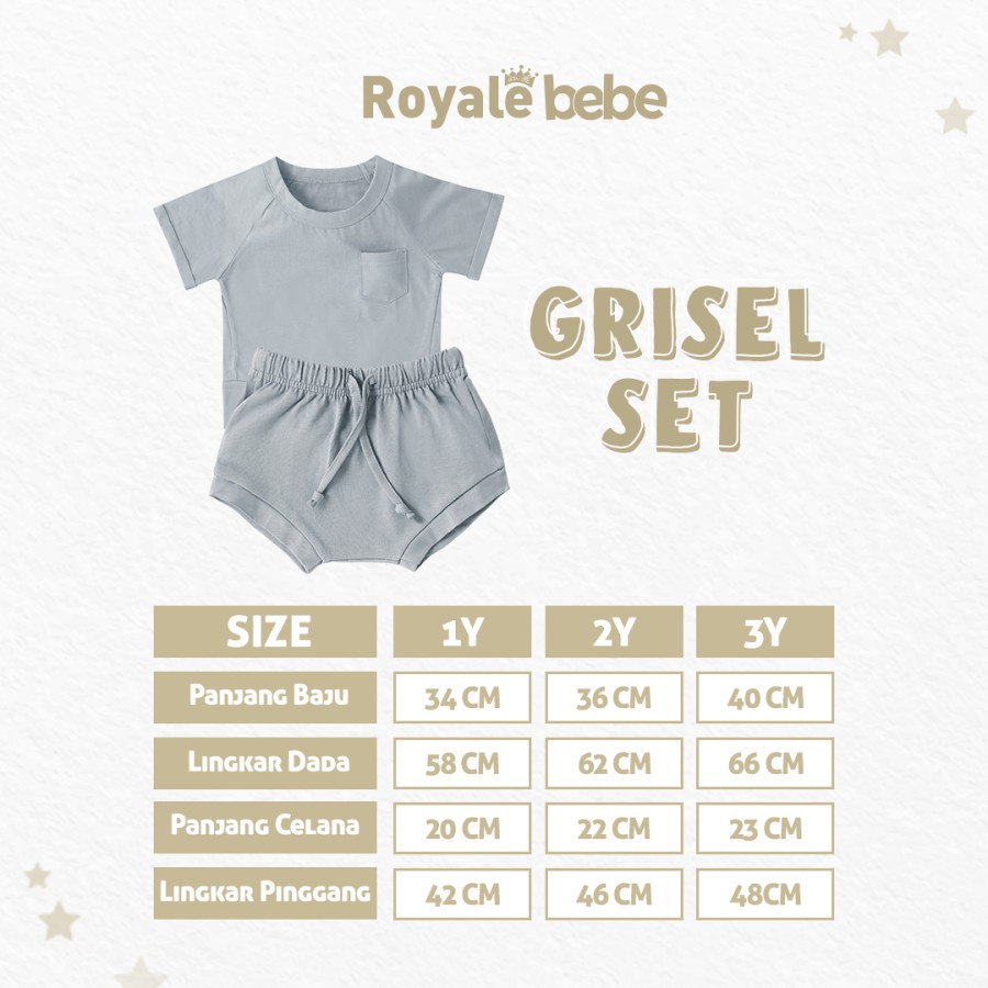 ROYALE BEBE GRISEL SET / 1 PCS