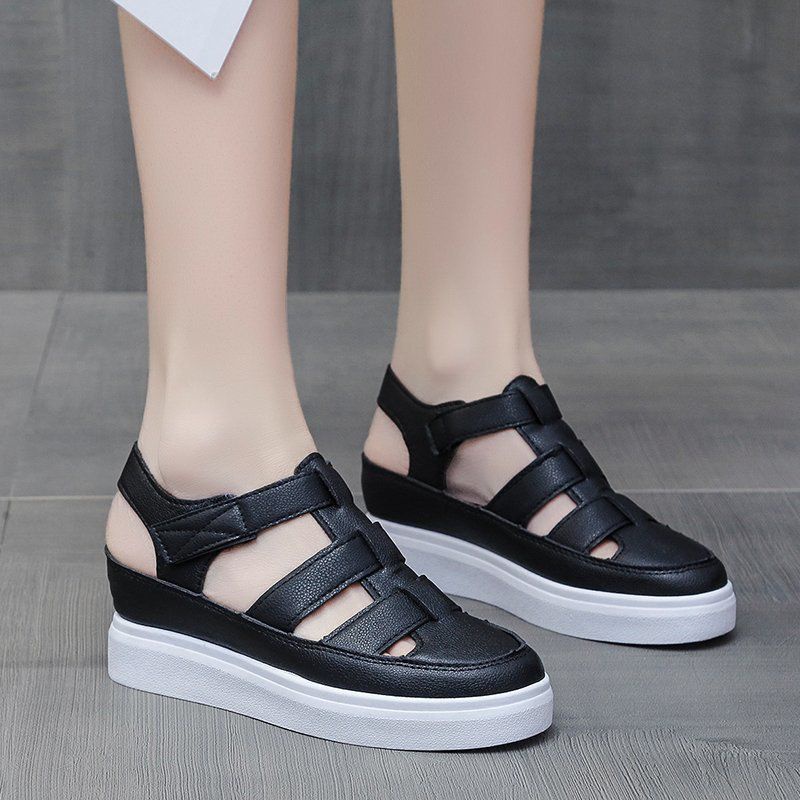 TBIG [COD] Size 35 - 40 Sandal Tali Wanita Import BELLASHOES Korea Style Santai Wanita Remaja Wedges