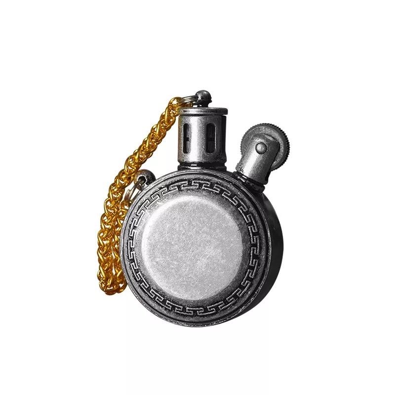 COD- jual murah korek api antik bulat souvenir unik korek api isi ulang zippo
