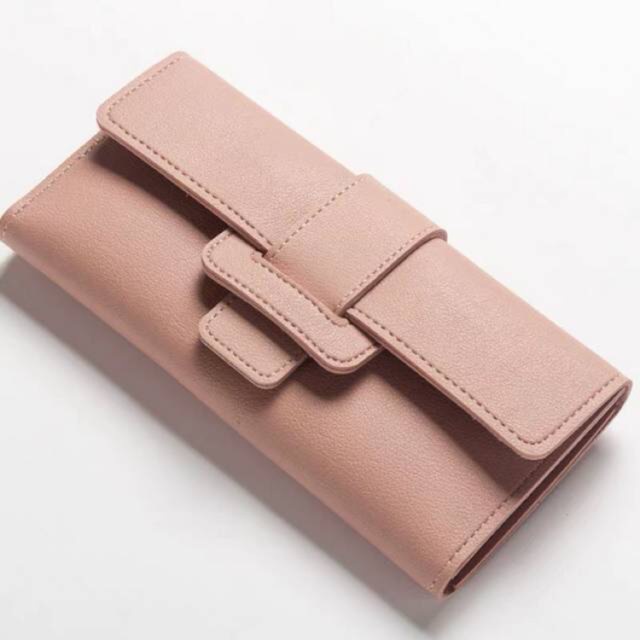 (27AN.ID) Dompet lipat panjang Wanita 00405 dompet Impor Murah Cantik Real Pic# dompet C8-#3 PINK MUDA