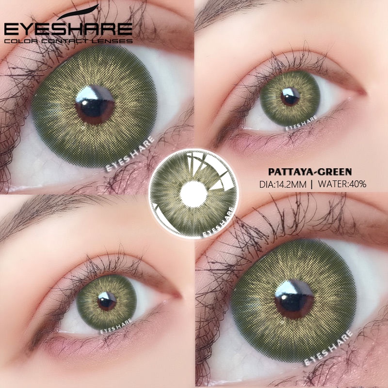 [✅COD]EYESHARE softlens natural korea style grey normal big eyes soflens Gankyu softlens Eos sole three gray Minus 0.00 Soflen Model Terbaru 2023