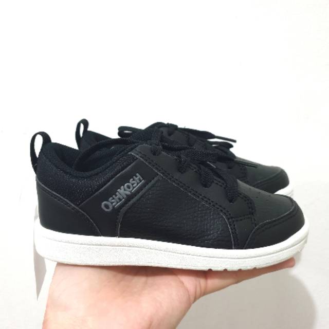 Oshkosh Sepatu Kets Tali Anak Hitam Original / Oshkosh Shoes Winston Lace YT Black Original
