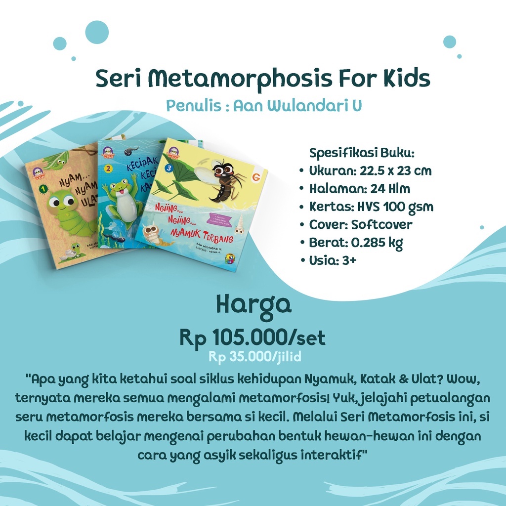 Buku 1 Set Seri Metamorphosis - Gema Insani 100% Original