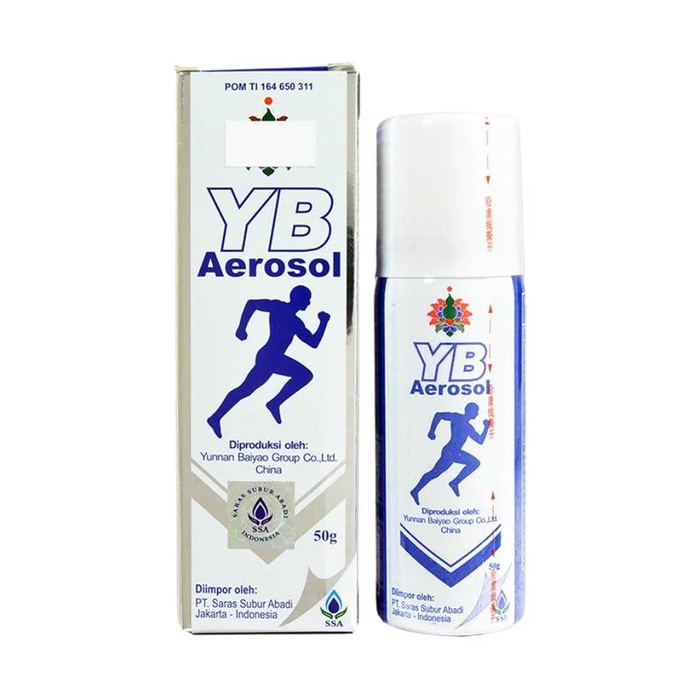 YB Aerosol Spray Pereda Nyeri Pegel Bengkak Kram lari cidera olahraga cramp sepeda