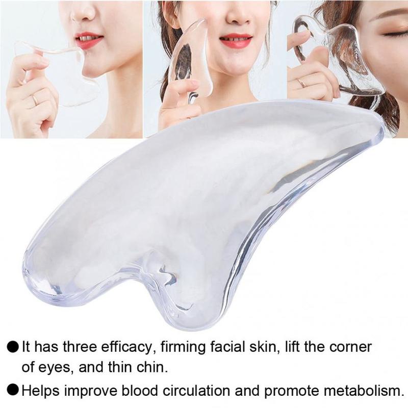 Alat Pijat Gua Sha Kristal Resin Alami pijat wajah