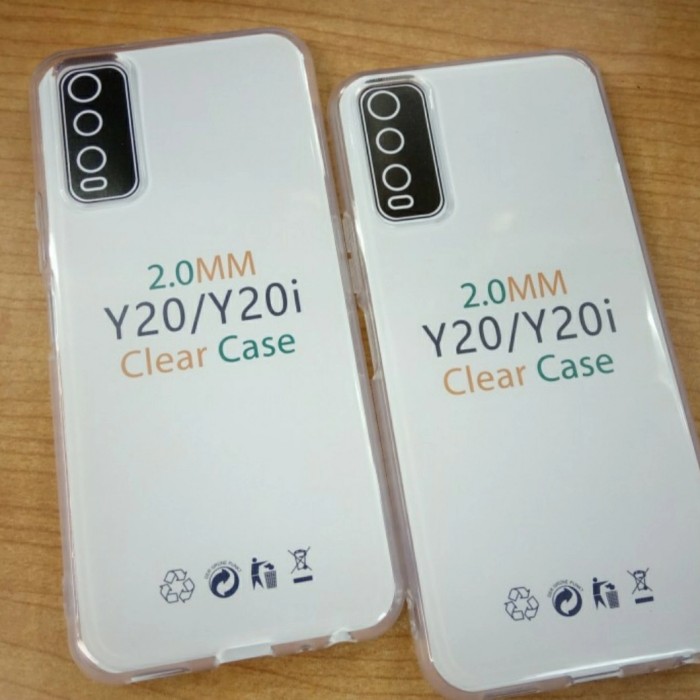 0RI Softcase Clear Case Sillikon Kondom Case Bening Casing Vivo Y20i by POA