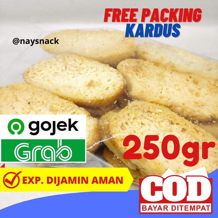 

Roti Kering Bagelen Keju Makanan Ringan Snack Kiloan Manis Isi 250 Gram