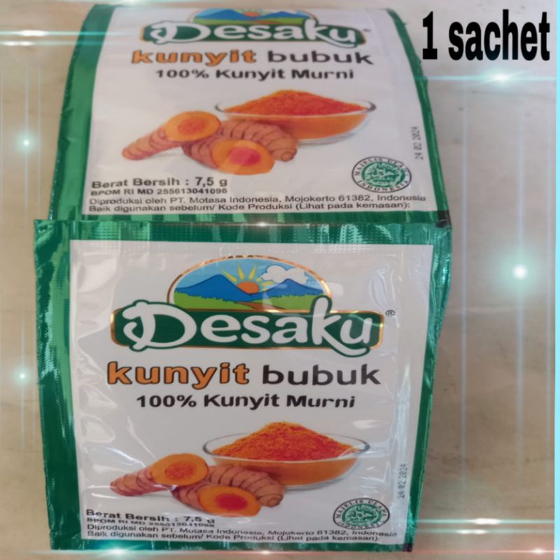 

kunyit bubuk satu sachet