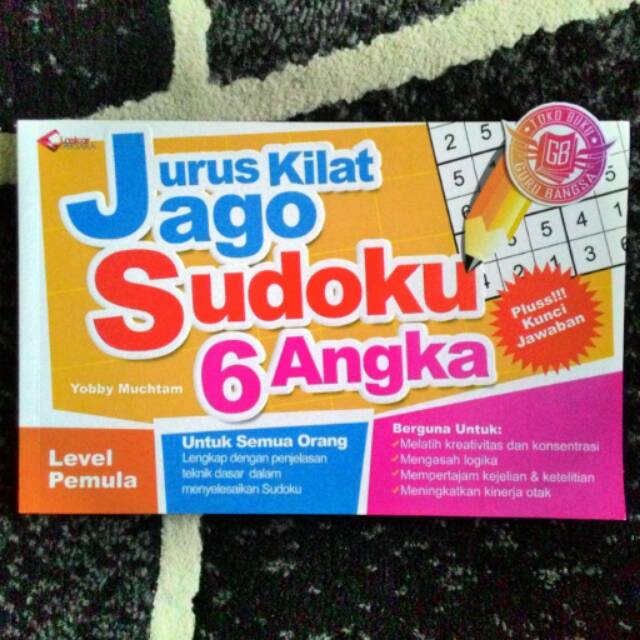 Buku Jurus Kilat Jago Sudoku 6 Angka (plus Kunci Jawaban)