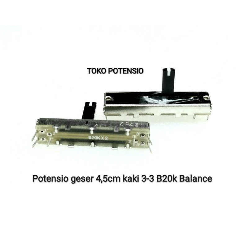 POTENSIO GESER 4,5CM KAKI 3-3 B20K BALANCE