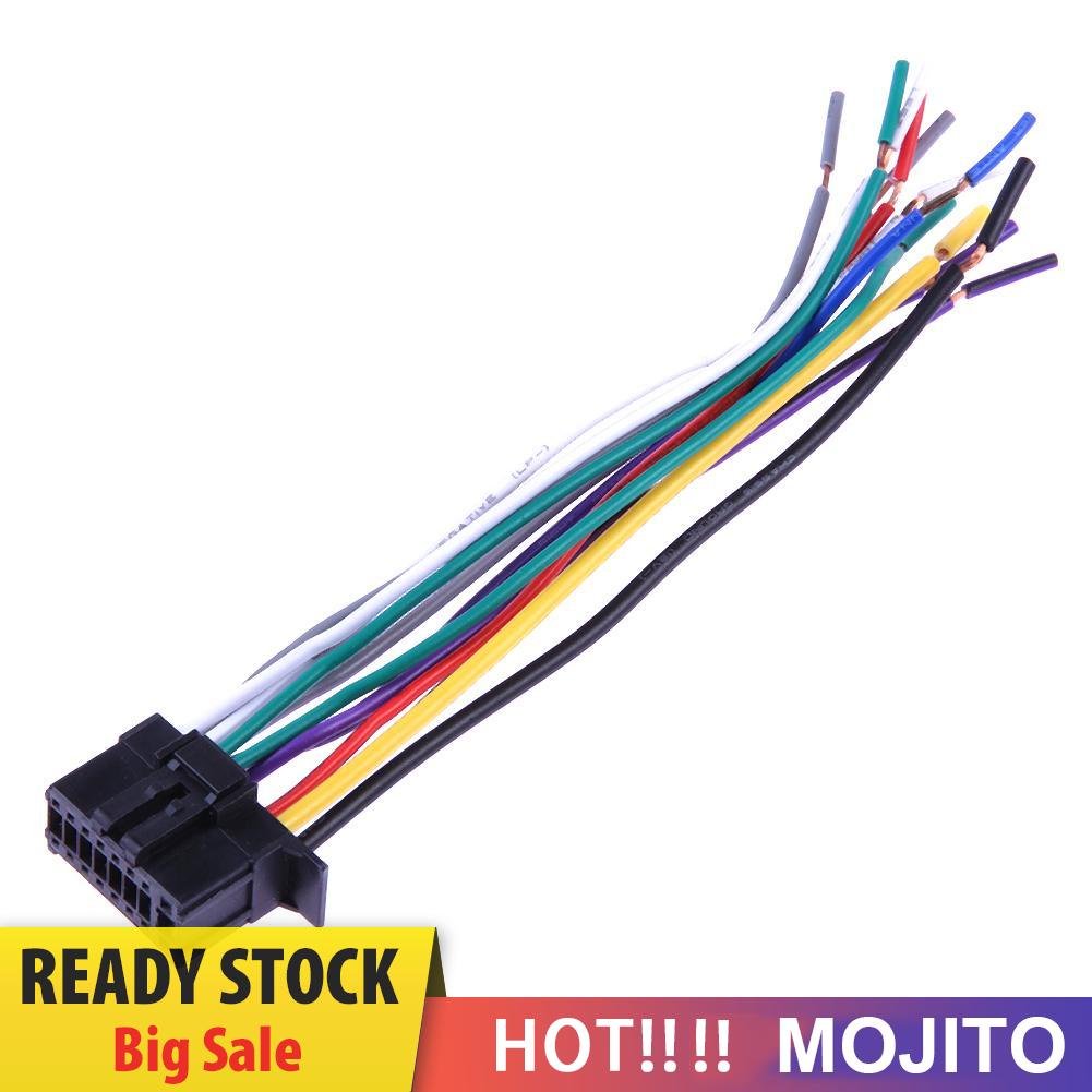 MOJITO Car Stereo CD Player Radio Wiring Harness Wire Adapter Plug for NEW Pioneer